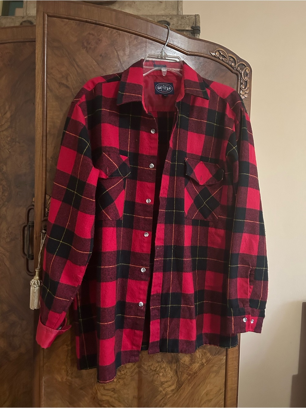 Alpine Trail Red and Black Buffalo Plaid Button-Down Shirt